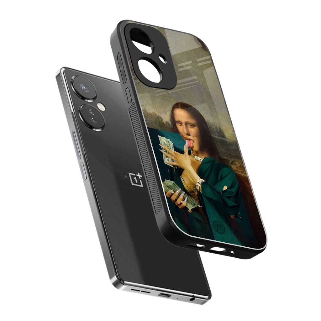 money lisa back phone cover | glass case for oneplus nord ce 3