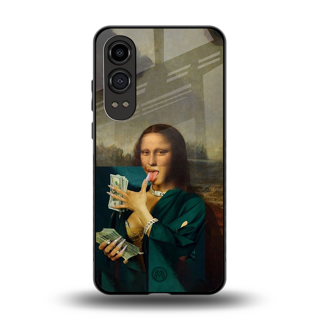 money lisa back phone cover | glass case for oneplus nord ce 4 lite