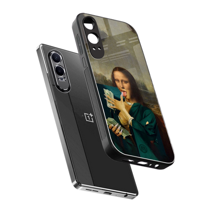 money lisa back phone cover | glass case for oneplus nord ce 4 lite