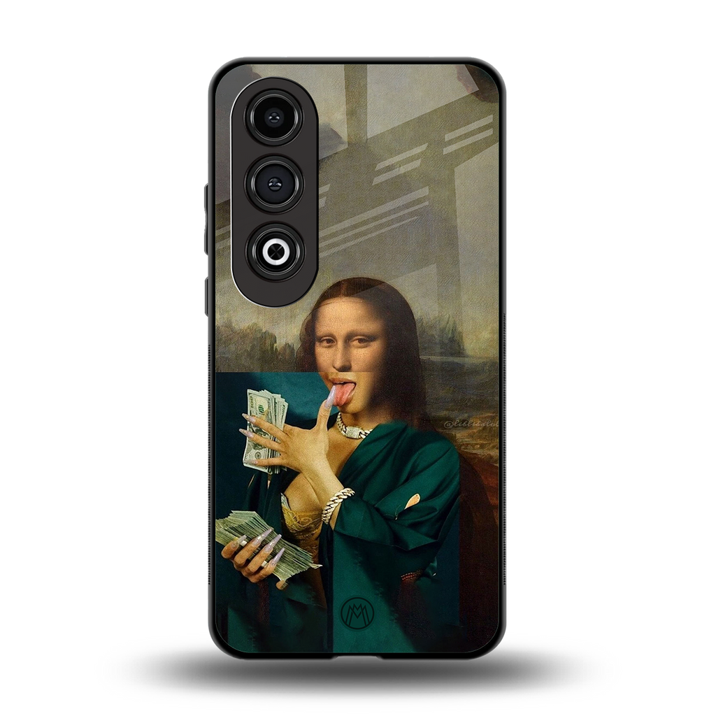 money lisa back phone cover | glass case for oneplus nord ce 4