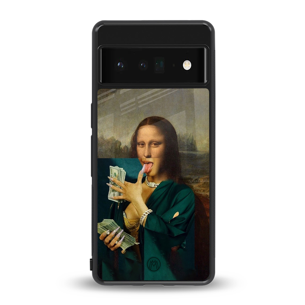 money lisa back phone cover | glass case for google pixel 6 pro