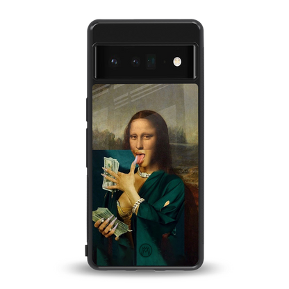 money lisa back phone cover | glass case for google pixel 6 pro
