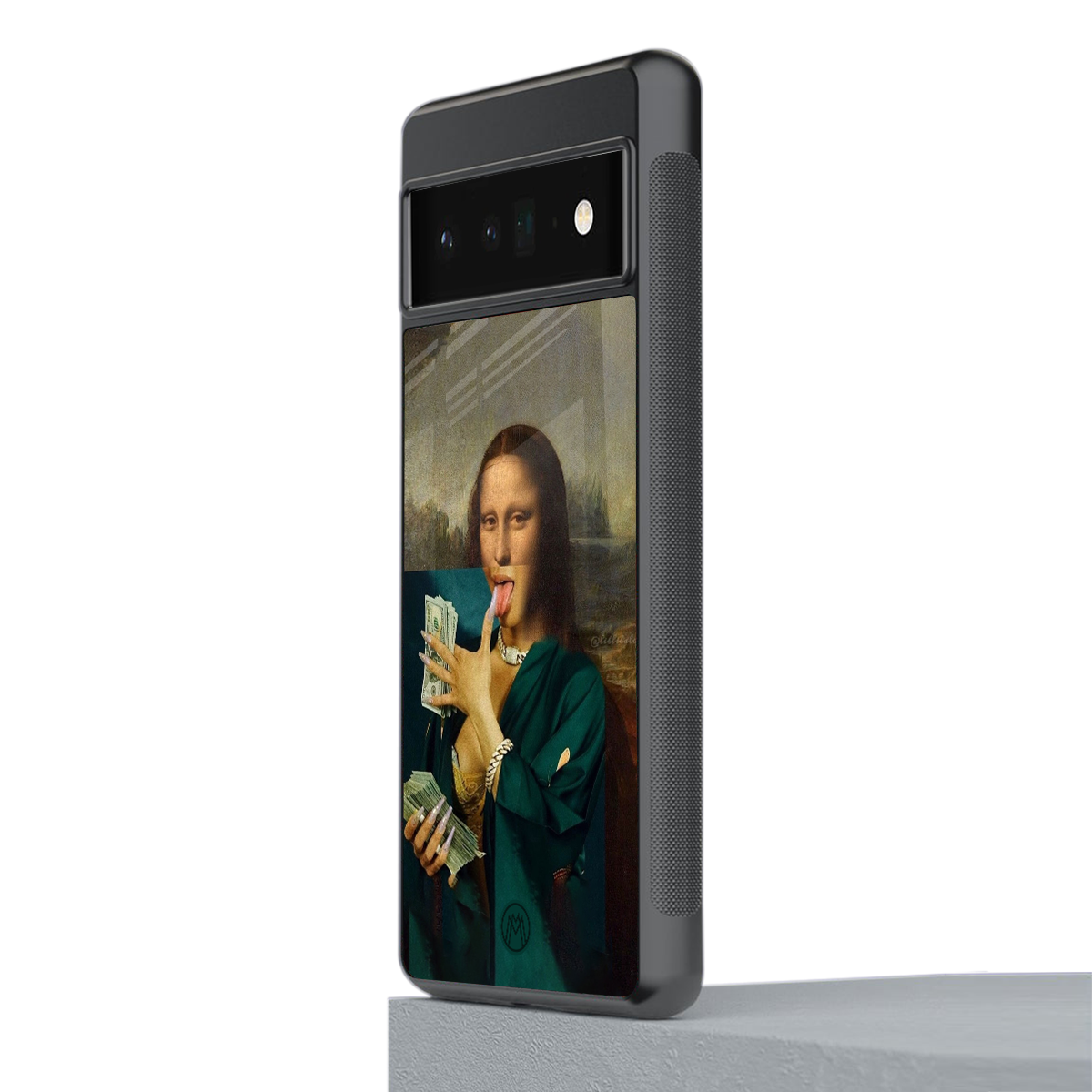 money lisa back phone cover | glass case for google pixel 6 pro