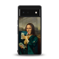 money lisa back phone cover | glass case for google pixel 6