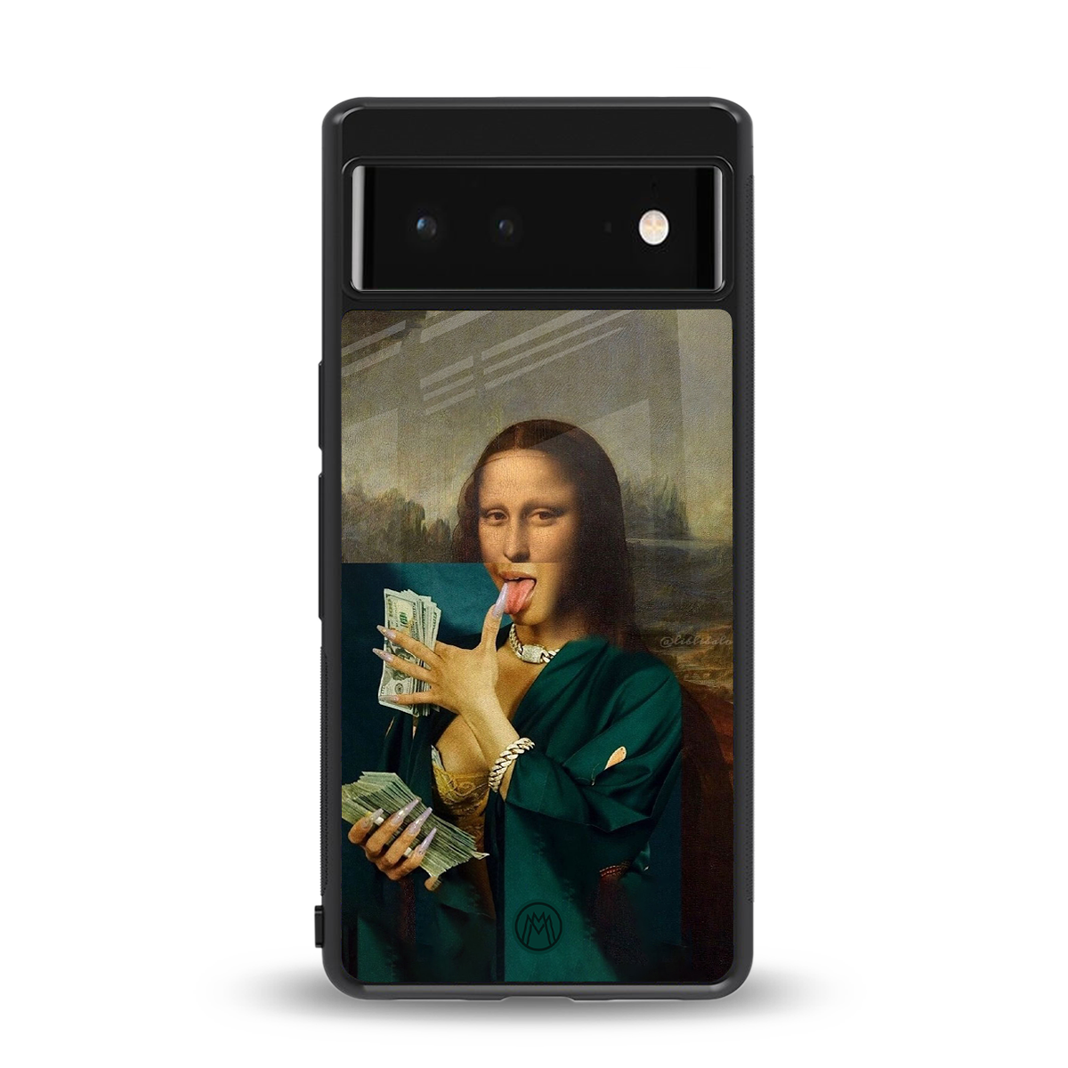 money lisa back phone cover | glass case for google pixel 6