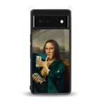 money lisa back phone cover | glass case for Google Pixel 6A