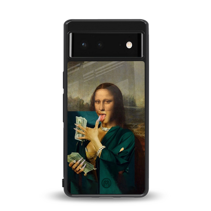 money lisa back phone cover | glass case for Google Pixel 6A