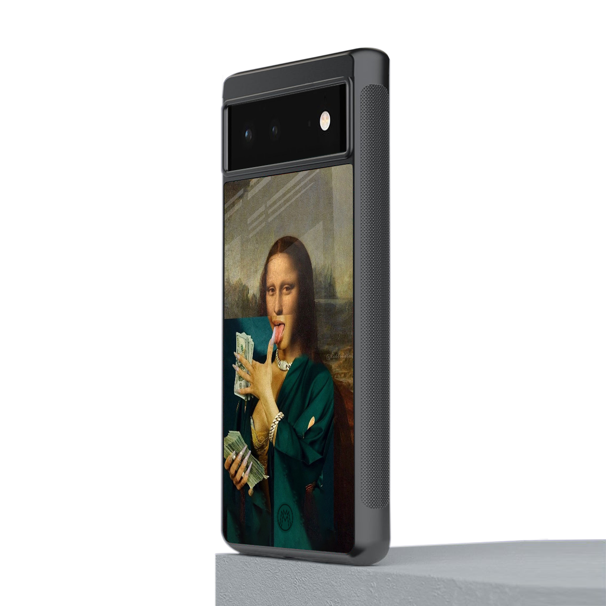 money lisa back phone cover | glass case for google pixel 6