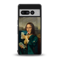 money lisa back phone cover | glass case for google pixel 7 pro
