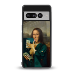 money lisa back phone cover | glass case for google pixel 7 pro