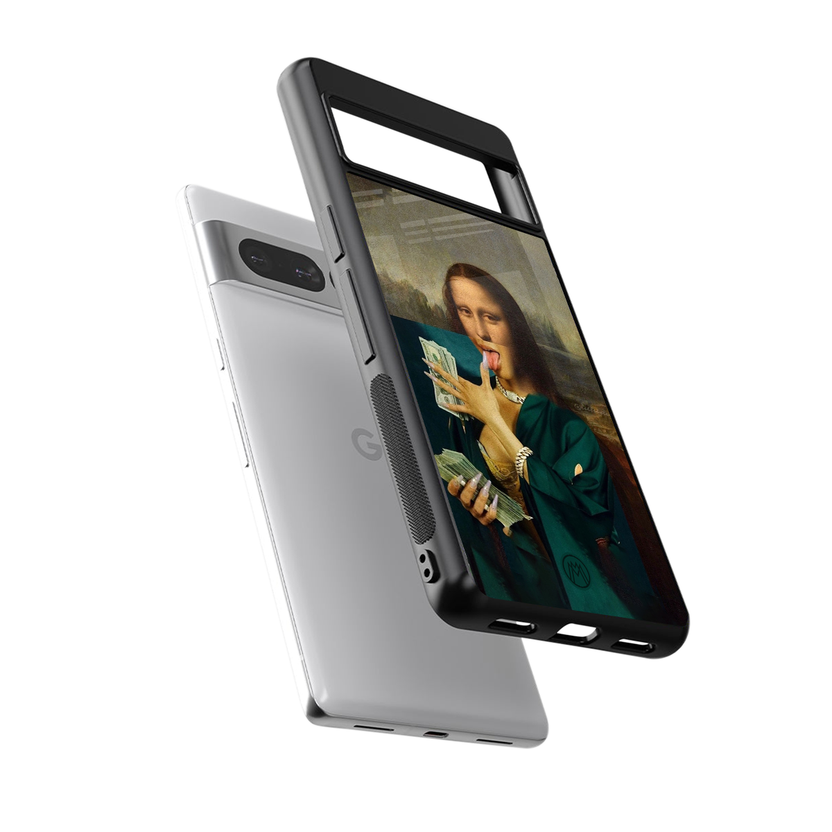 money lisa back phone cover | glass case for google pixel 7 pro