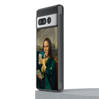 money lisa back phone cover | glass case for google pixel 7 pro