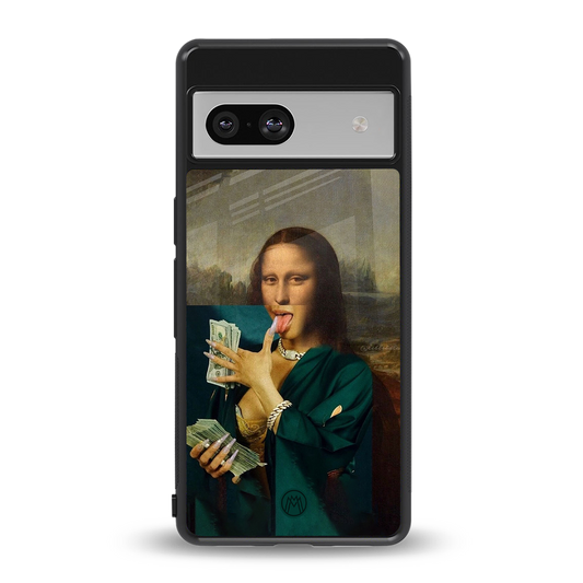 money lisa back phone cover | glass case for Google Pixel 7A