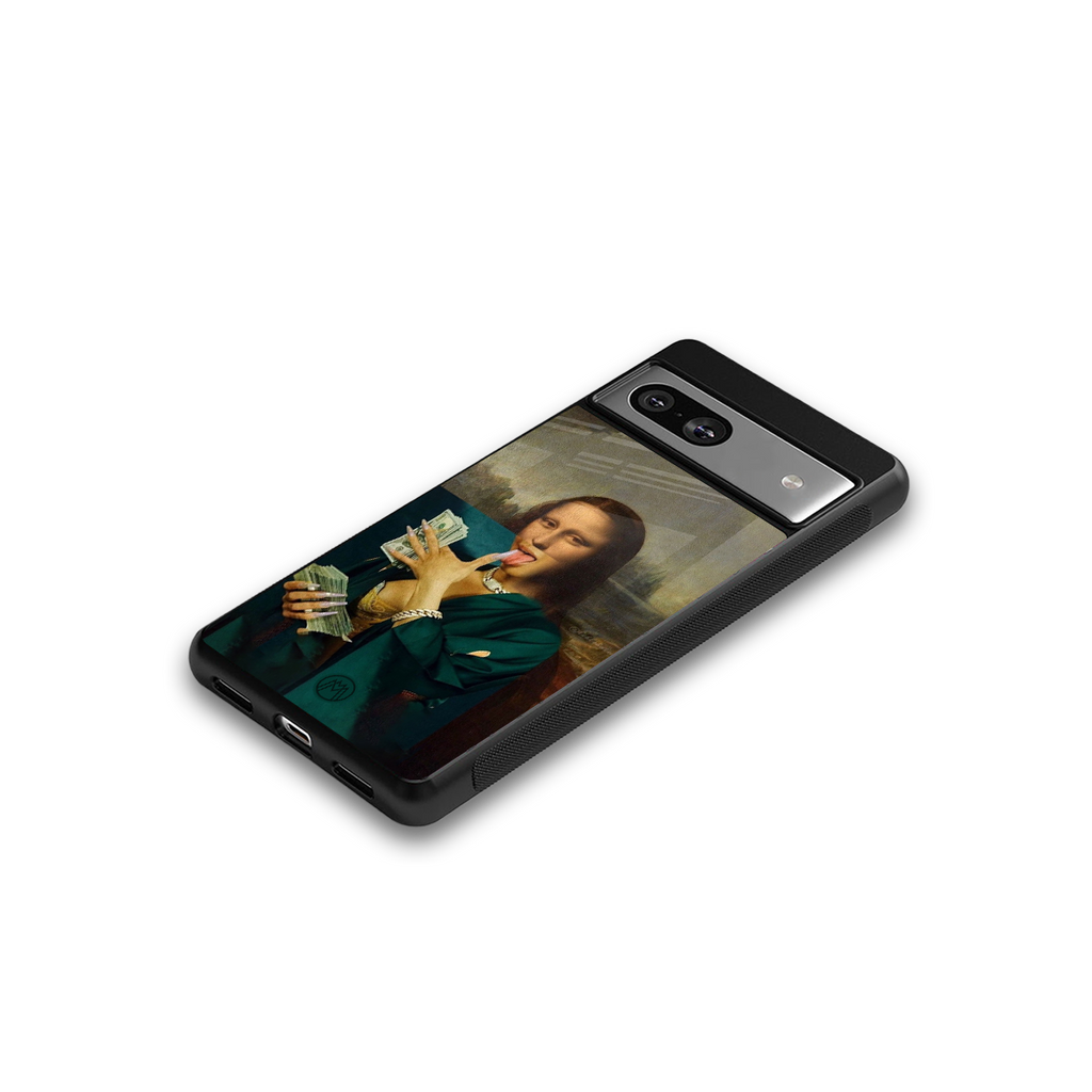 money lisa back phone cover | glass case for Google Pixel 7A