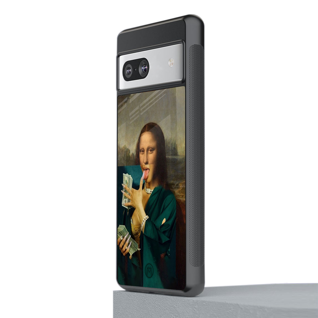 money lisa back phone cover | glass case for Google Pixel 7