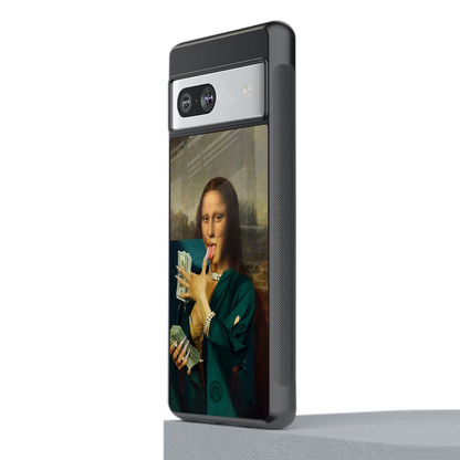 money lisa back phone cover | glass case for Google Pixel 7A