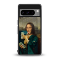 money lisa back phone cover | glass case for google pixel 8 pro