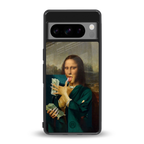 money lisa back phone cover | glass case for google pixel 8 pro