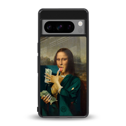 money lisa back phone cover | glass case for google pixel 8 pro