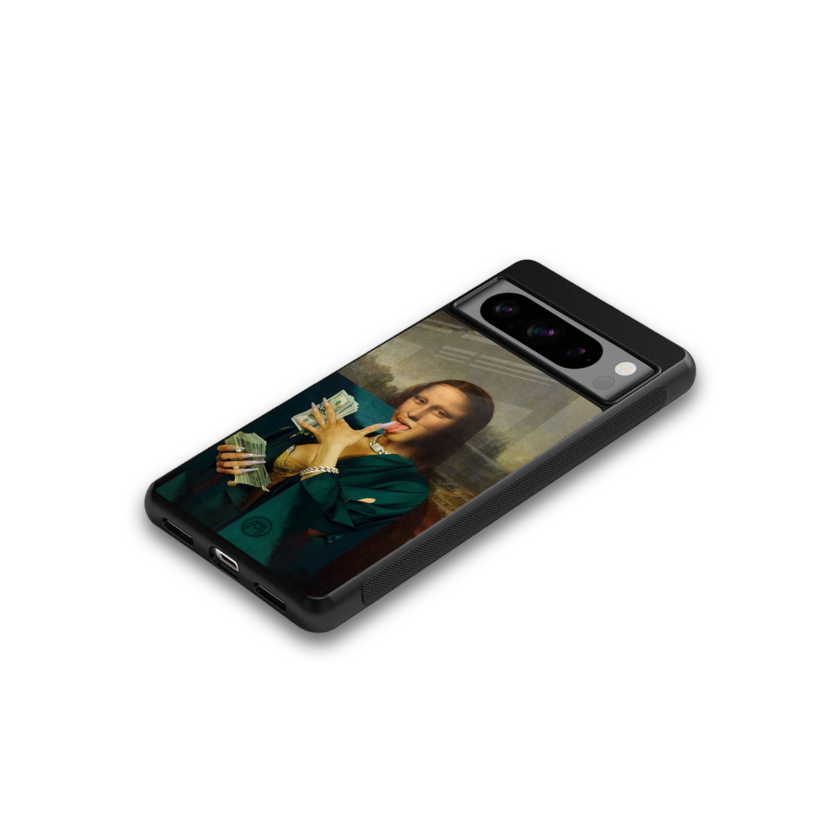 money lisa back phone cover | glass case for google pixel 8 pro