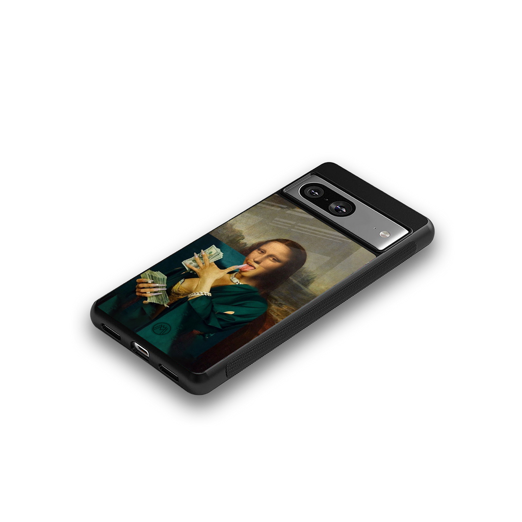 money lisa back phone cover | glass case for Google Pixel 8