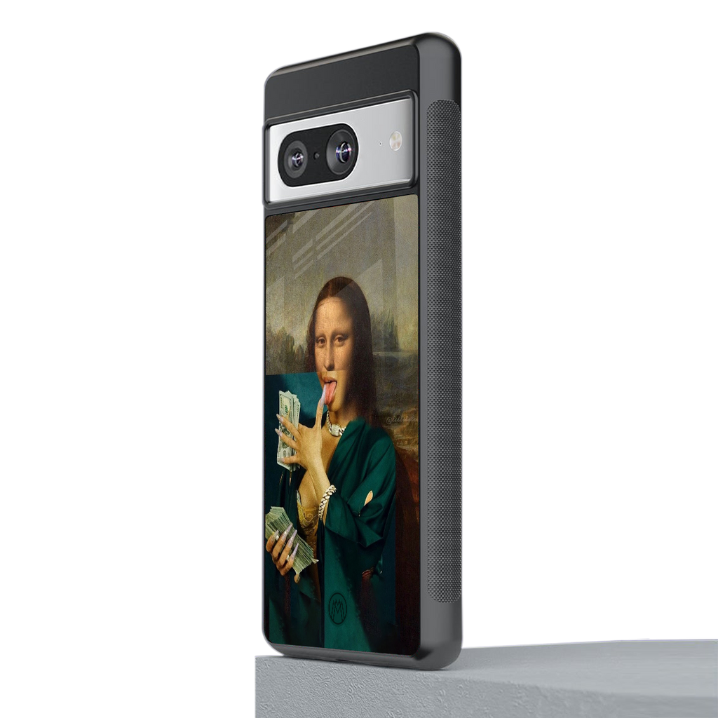 money lisa back phone cover | glass case for Google Pixel 8