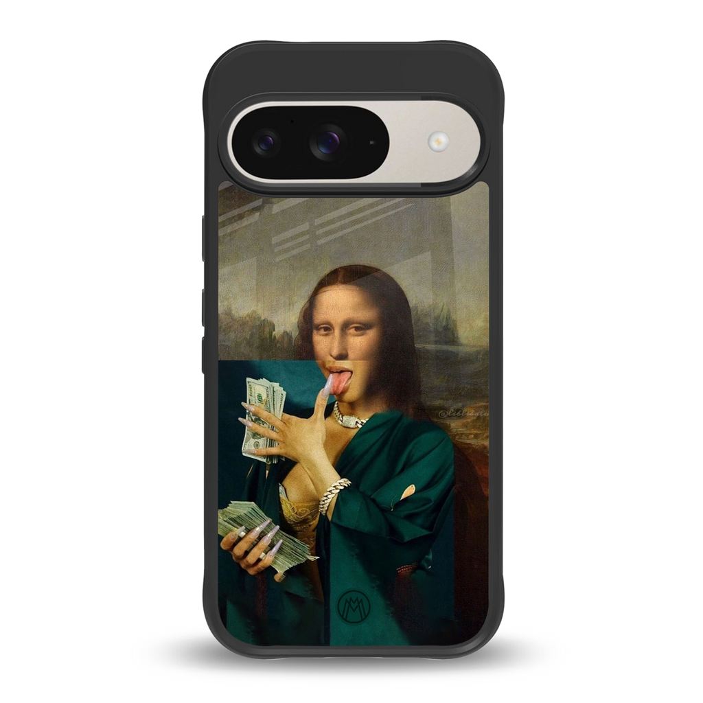 money lisa back phone cover | glass case for google pixel 9