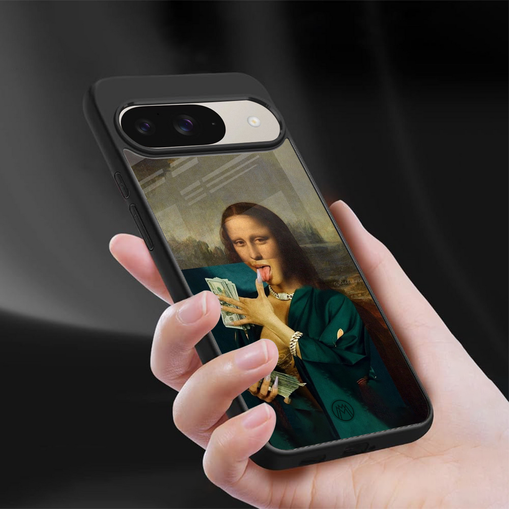 money lisa back phone cover | glass case for google pixel 9
