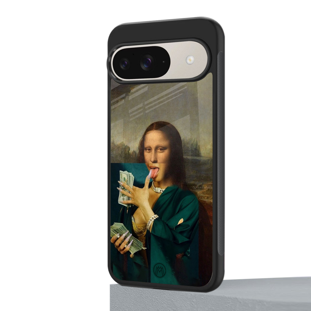money lisa back phone cover | glass case for google pixel 9