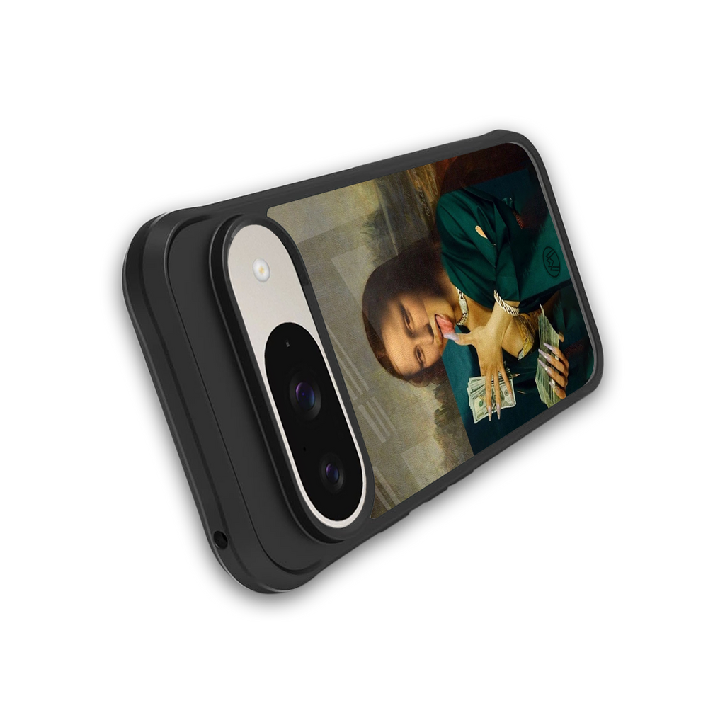 money lisa back phone cover | glass case for google pixel 9