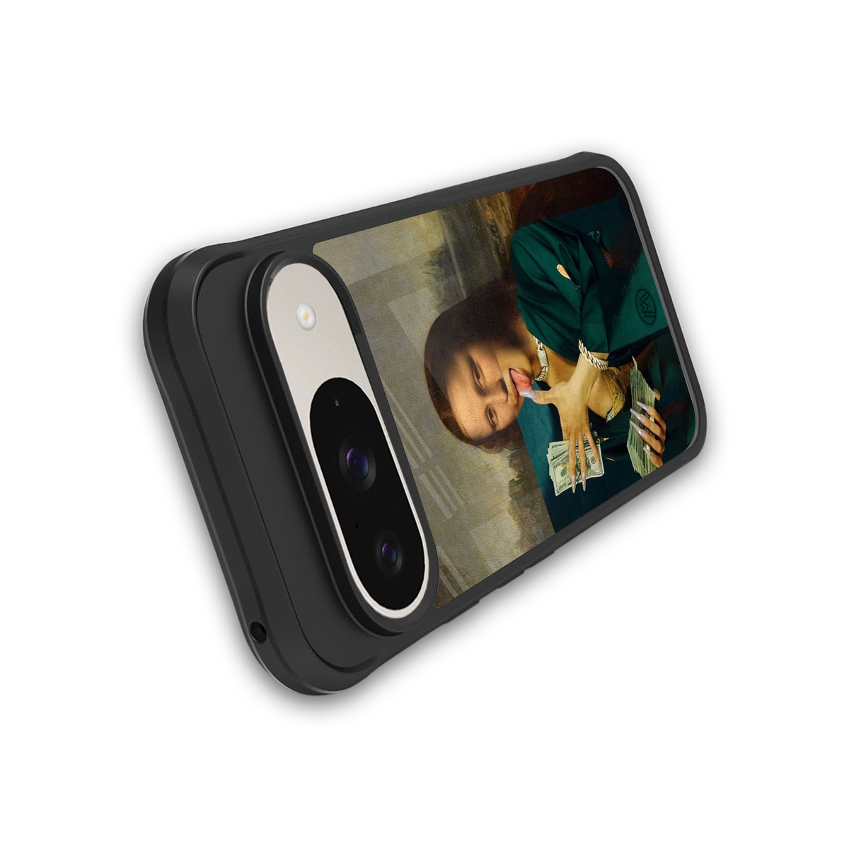 money lisa back phone cover | glass case for google pixel 9