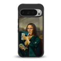 money lisa back phone cover | glass case for google pixel 9 pro xl