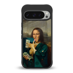 money lisa back phone cover | glass case for google pixel 9 pro xl