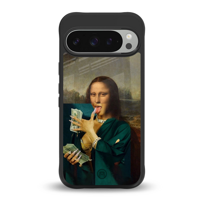 money lisa back phone cover | glass case for google pixel 9 pro xl