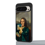 money lisa back phone cover | glass case for google pixel 9 pro xl
