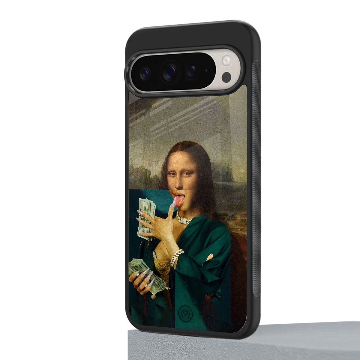 money lisa back phone cover | glass case for google pixel 9 pro xl