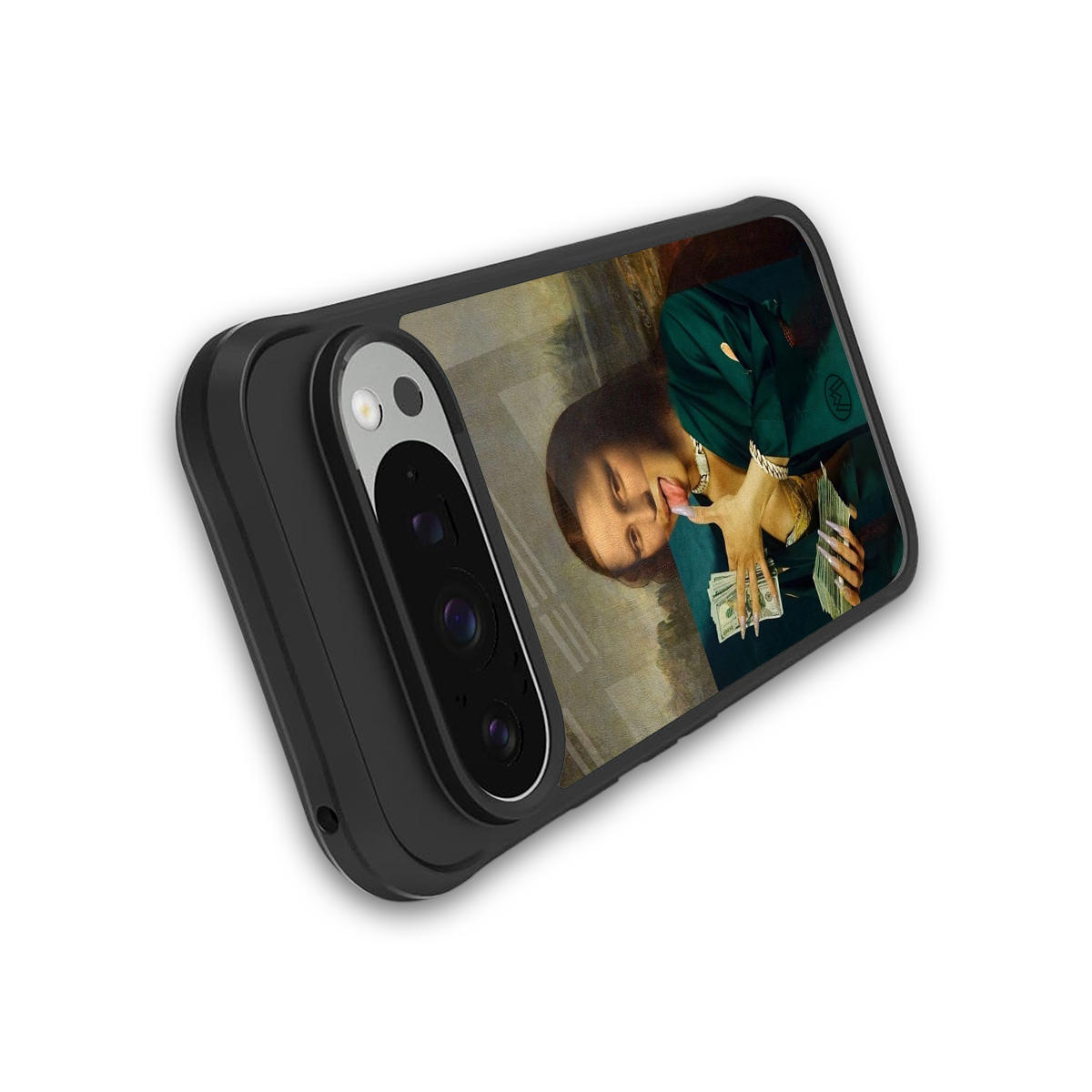 money lisa back phone cover | glass case for google pixel 9 pro xl