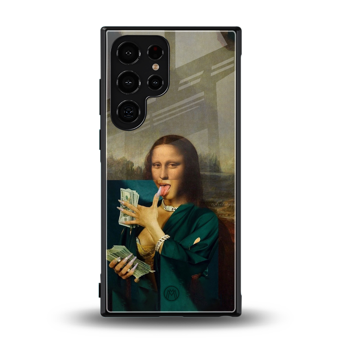 money lisa back phone cover | glass case for samsung galaxy s23 ultra