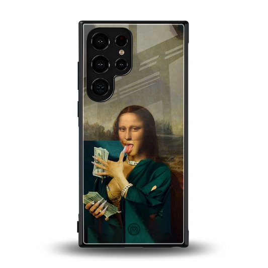 money lisa back phone cover | glass case for samsung galaxy s23 ultra