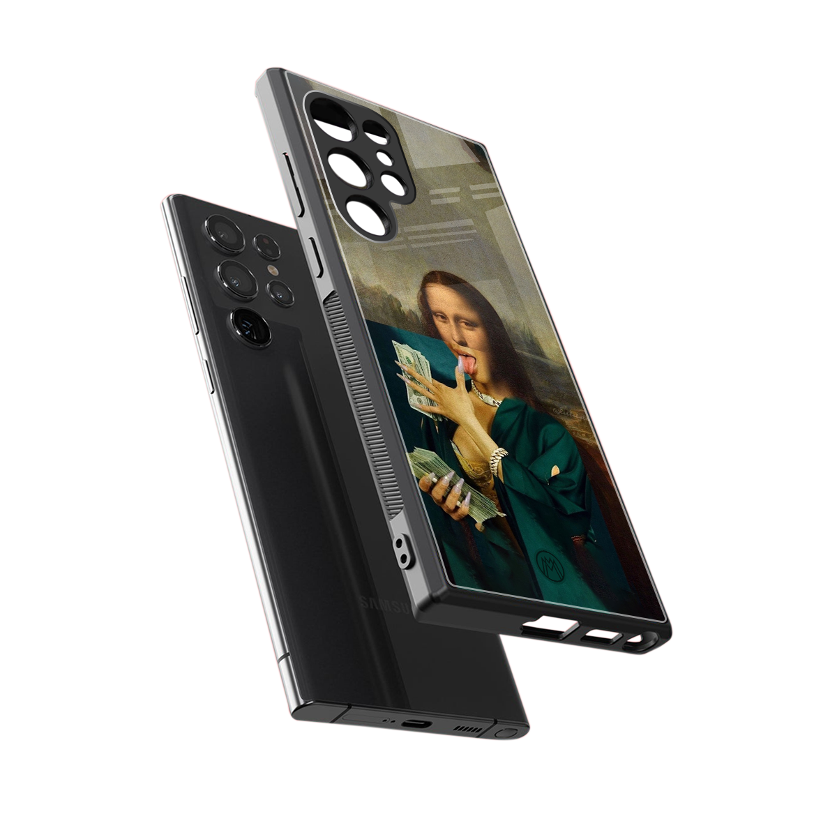 money lisa back phone cover | glass case for samsung galaxy s23 ultra