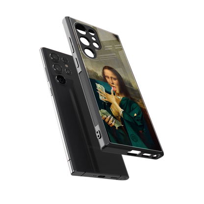 money lisa back phone cover | glass case for samsung galaxy s23 ultra