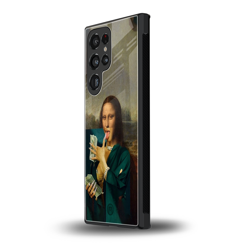 money lisa back phone cover | glass case for samsung galaxy s23 ultra
