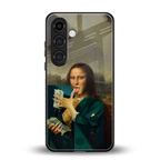 money lisa back phone cover | glass case for samsung galaxy s24 fe