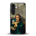money lisa back phone cover | glass case for samsung galaxy s23 plus