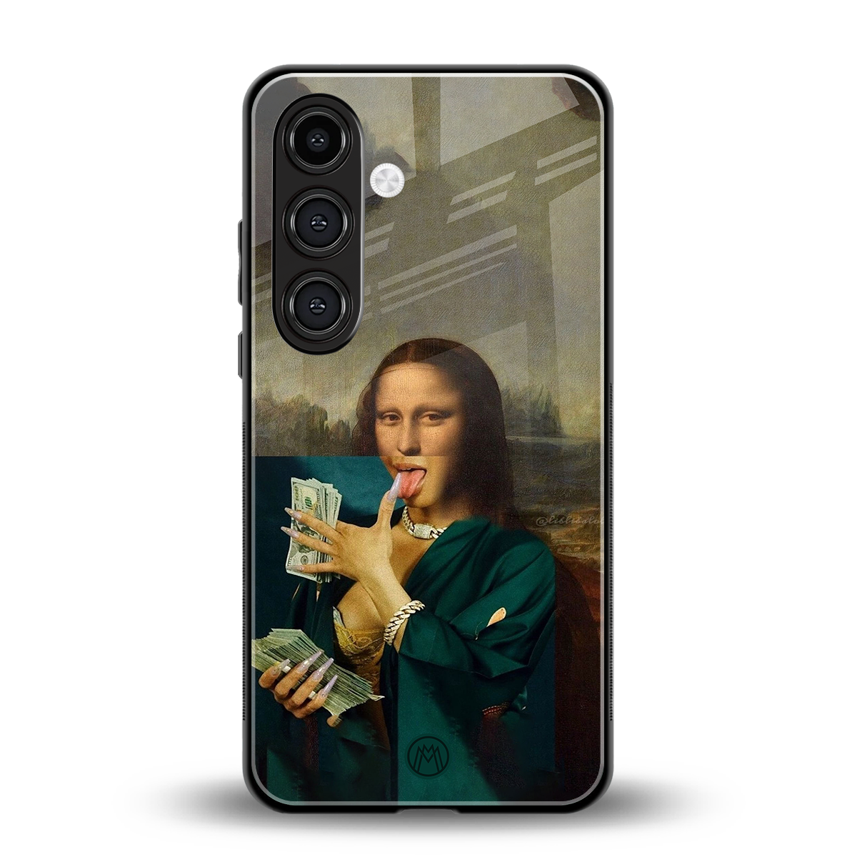 money lisa back phone cover | glass case for samsung galaxy s23 fe