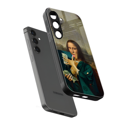 money lisa back phone cover | glass case for samsung galaxy s23 plus