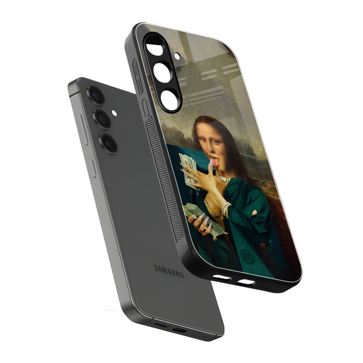 money lisa back phone cover | glass case for samsung galaxy s23 fe
