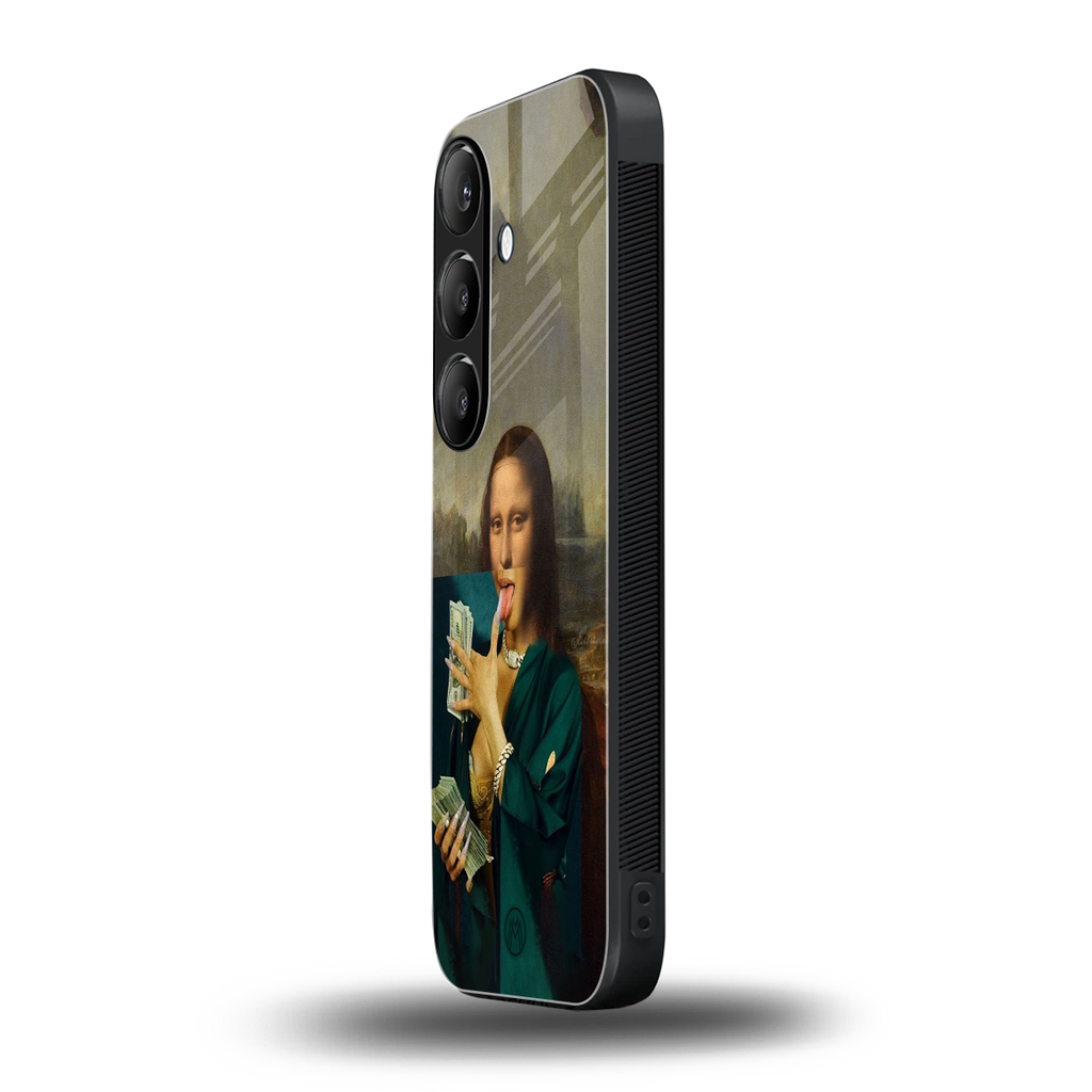 money lisa back phone cover | glass case for samsung galaxy s24 fe