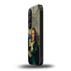 money lisa back phone cover | glass case for samsung galaxy s24 fe