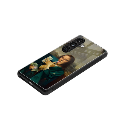 money lisa back phone cover | glass case for samsung galaxy s23 plus